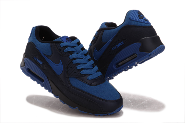 New Men'S Nike Air Max Black/Steelblue
